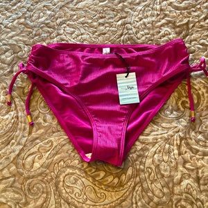 NWT new Pour Moi magenta bikini bottoms swimsuit misses Sz L/14 UK